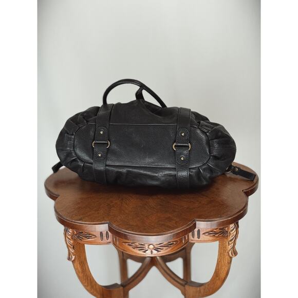 Lockheart Black Kiss Lock Retro Boho Style Handbag Shoulder Bag #0059 - Picture 5 of 5